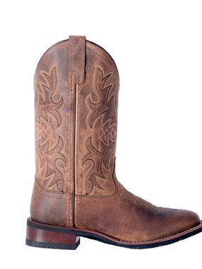 Laredo Dan Post Tan Anita Womens Broad Square Toe Western Boots US6 women